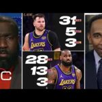 "King and Prince conquer L.A" - Stephen A. & Perkins on LeBron & Luka help Lakers beat Clippers