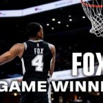 DE'AARON FOX COMES IN CLUTCH FOR SPURS WIN!