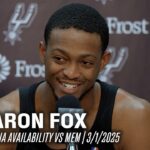 De'Aaron Fox Postgame vs Memphis Grizzlies | 3.1.2025