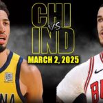Indiana Pacers vs Chicago Bulls Full Game Highlights - March 2, 2025 | NBA Regular Season