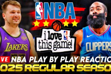 🔴LAKERS vs LA CLIPPERS │ 2025 NBA Basketball Game Play-By-Play Reaction & Scoreboard