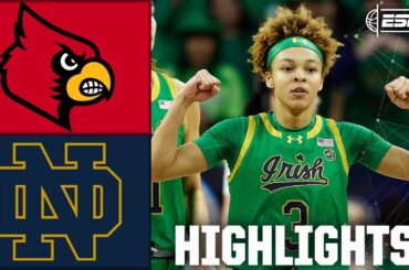 Louisville Cardinals vs. Notre Dame Fighting Irish | Full Game Highlights | ESPN College Basketball