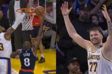 LeBron James chase down block on Kris Dunn to seal win vs Clippers 🔥