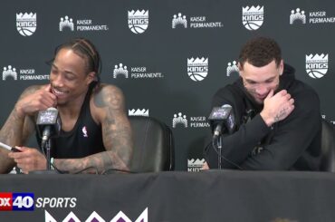 Zach LaVine, DeMar DeRozan react to the Kings 130-88 bounce-back win over the Hornets