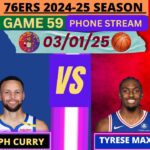 Vertical Stream:  Philadelphia 76ers vs. Golden State Warriors LIVE PLAY-BY-PLAY (03-01-25) #sixers