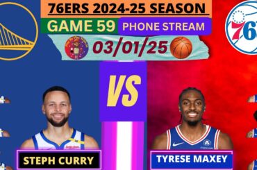 Vertical Stream:  Philadelphia 76ers vs. Golden State Warriors LIVE PLAY-BY-PLAY (03-01-25) #sixers