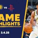 Indiana Pacers Highlights vs. Houston Rockets | March 4, 2025