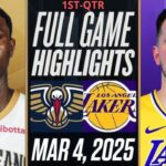 Los Angeles Lakers vs. New Orleans Pelicans Full Highlights 1st-Qtr | Mar 4 | 2025 NBA Highlights