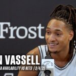 Devin Vassell Postgame vs Brooklyn Nets | 3.4.2025