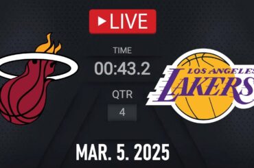 NBA LIVE! Los Angeles Lakers vs Miami Heat | March 5, 2025 | Heat vs Lakers NBA LIVE 2K25