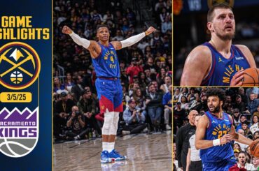 Denver Nuggets vs. Sacramento Kings Full Game Highlights 📺 | 3/5/25