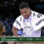 Giannis pokes fun at Jason Kidd & reacts to reaching 20,000 career points | NBA on ESPN