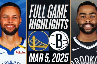 WARRIORS vs NETS FULL GAME HIGHLIGHTS | March 5, 2025 | NBA Full Game Highlights Today 2K25