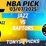 Utah Jazz vs Toronto Raptors 3/7/25 NBA Pick to Wager