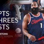 James Harden 50 pts 6 threes 5 asts vs Pistons 24/25 season