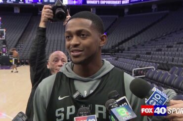 De'Aaron Fox talks about his anticipated first return to Sacramento to face former Kings team