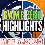 Los Angeles Clippers Vs New York Knicks Game 3rd Highlights Mar 07,2025 NBA Season 2024-25