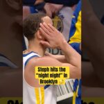 Steph buries the three and says “night night” 🔥