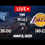 NBA LIVE! Los Angeles Lakers vs Memphis Grizzlies I NBA 2K25 March 8, 2025 I MEM vs LAL 2K Live