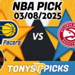 Indiana Pacers vs. Atlanta Hawks Pick 3/8/25 NBA Pick Prediction