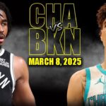 Charlotte Hornets vs Brooklyn Nets Full Game Highlights - March 8, 2025 | NBA Regular Season