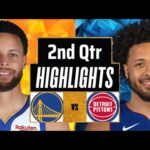Golden State Warriors vs Detroit Pistons Full Highlights 2nd Qtr | Mar 8 | 2025 NBA Highlights