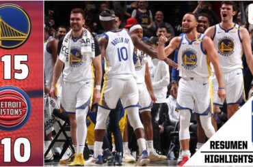 HISTÓRICO. STEPH CURRY superó los 25,000 PUNTOS en la victoria de los WARRIORS vs PISTONS | NBA