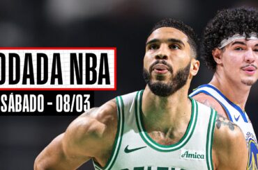 TATUM encerra sequência dos LAKERS; GUI SANTOS tem noite incrível nos WARRIORS - Rodada NBA 08/03