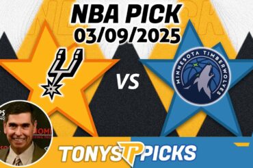 San Antonio Spurs vs. Minnesota Timberwolves Pick 3/9/25 NBA Pick Prediction