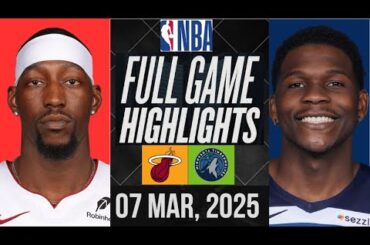 🔴 LIVE: MIAMI HEATS vs MINNESOTA TIMBERWOLVES | NBA Live Highlights | Full Game Today MAR, 2025