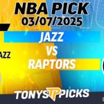 Utah Jazz vs Toronto Raptors 3/7/25 NBA Pick Against the Spread