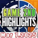Los Angeles Clippers Vs New York Knicks Game 2nd Highlights Mar 7,2025 NBA Season 2024-25