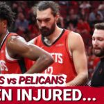 Amen Thompson INJURED In Houston Rockets Blowout Win Vs Pelicans... Who Steps Up To Fill The Void?