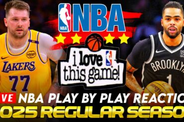 🔴LAKERS vs BROOKLYN NETS │ 2025 NBA Basketball Game Play-By-Play Reaction & Scoreboard