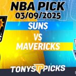 Phoenix Suns vs Dallas Mavericks 3/9/25 NBA Spread Prediction