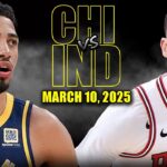 Chicago Bulls vs Indiana Pacers Full Game Highlights - March 10, 2025 | NBA Regular Season
