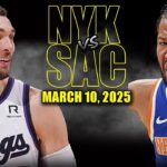 New York Knicks vs Sacramento Kings Full Game Highlights - March 10, 2025 | NBA Regular Season