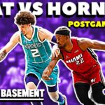 Miami Heat vs Charlotte Hornets Postgame Show | The Basement Sports Network