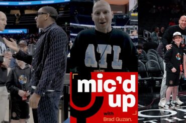 MIC’D UP 🎙️ Atlanta United Goalkeeper Brad Guzan Courtside at Hawks Game