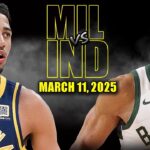 Milwaukee Bucks vs Indiana Pacers Full Game Highlights - March 11, 2025 | NBA Regular Season