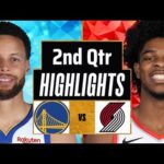 Golden State Warriors vs Portland Trail Blazers Highlights 2nd Qtr P2 | Mar 10 | 2025 NBA Highlights