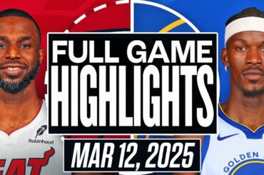 Golden State Warriors VS Miami Heat Full Game Highlights March 12, 2025 Warriors vs Heat 2K25