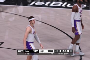 NBA 2K25 NBA Today | NETS vs LAKERS 4TH QTR HIGHLIGHTS
