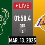 NBA LIVE! Los Angeles Lakers vs Milwaukee Bucks | March 13, 2025 | Bucks vs Lakers NBA LIVE 2K25