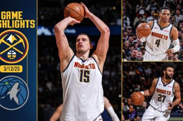 Denver Nuggets vs. Minnesota Timberwolves Full Game Highlights 📺 | 3/12/25