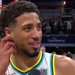Tyrese Haliburton talks GAME-WINNER vs Bucks, Postgame Interview 🎤