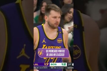 É a primeira vez de Doncic enfrentando o grande rival dos Lakers 🥊 #shorts #nbabrasil #basquete