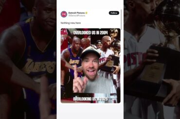 The Pistons really clapped back at Shaq 😂 #NBA #detroitpistons #detroit #pistons #shaq