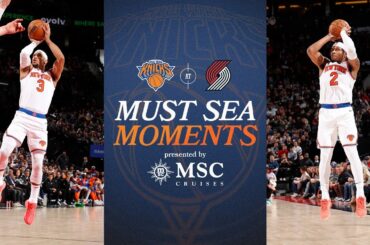 Mikal Bridges Game Winner lifts Knicks Over Portland in OT | March 12, 2025 | FULL Game Highlights