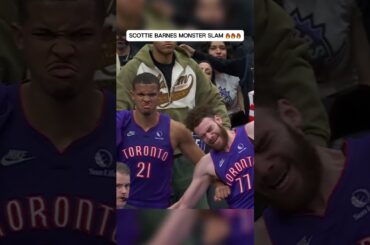 Scottie Barnes monster slam vs Utah Jazz 🔥